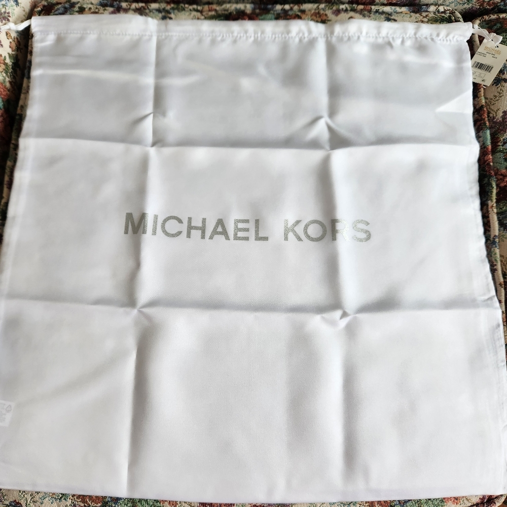 NWT Medium Michael Kors Dustbag.  16 inch x 15 inch poly drawstring bag.